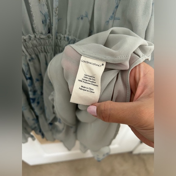 Loveshackfancy Popover Dress Celestia Blue - Picture 4 of 8